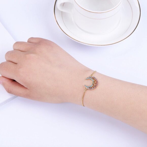 I Love You Thin Gold Bracelet - Picture 2 of 5